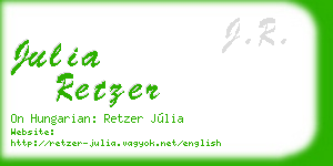 julia retzer business card